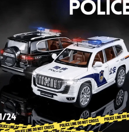 Prado Land Cruiser Police Diecast Car - Image 5