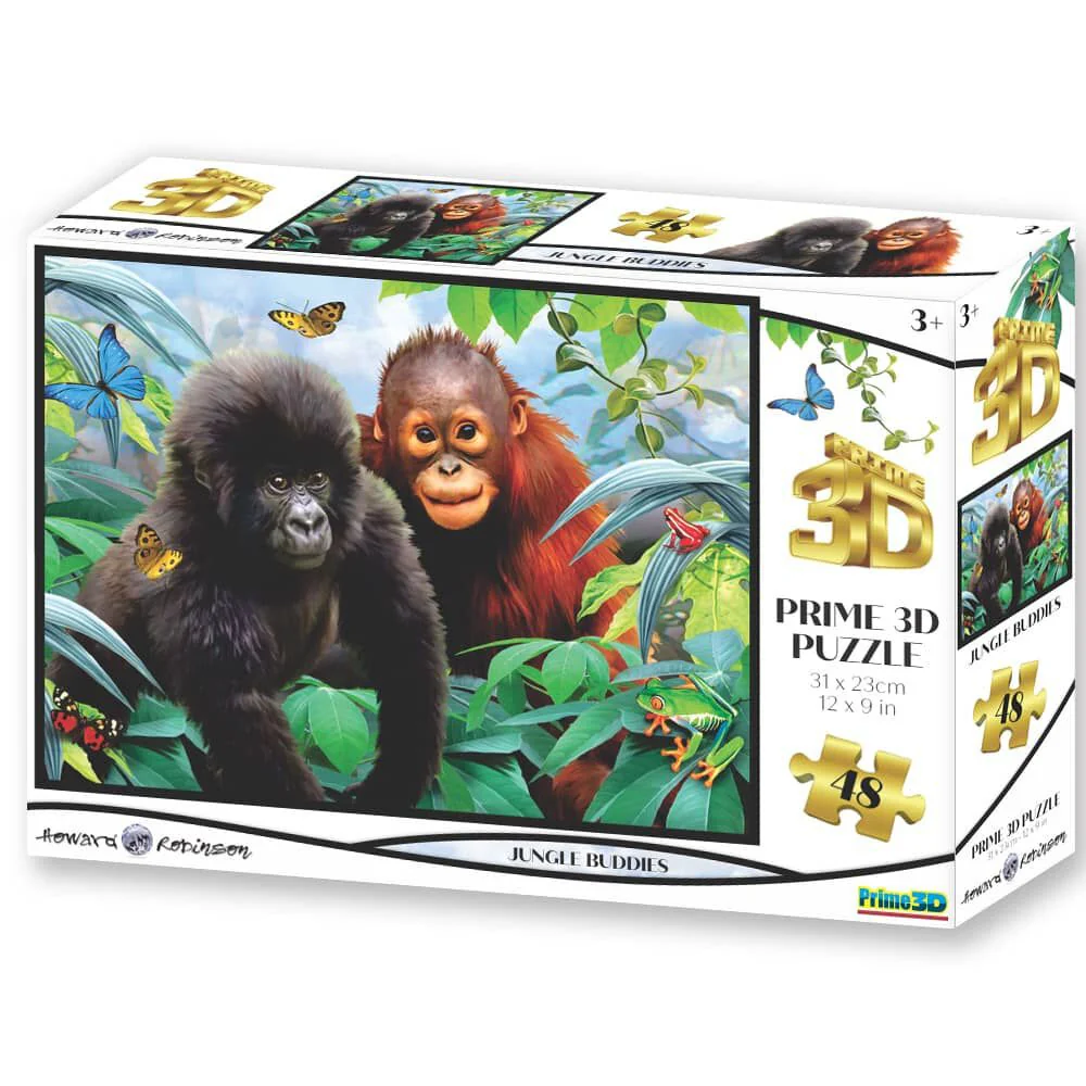 Prime 3D Puzzle Jungle Buddies 48 Pcs