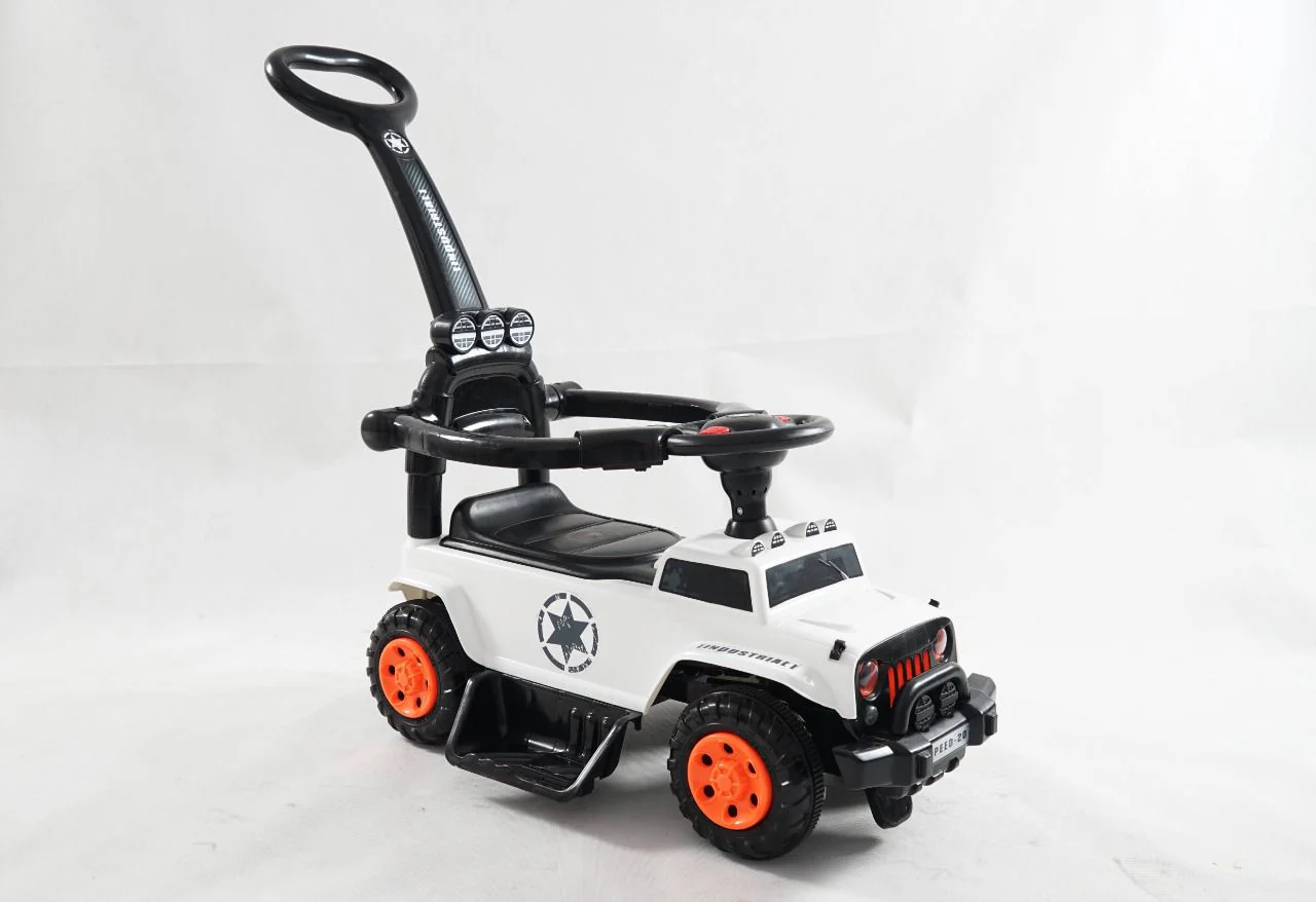 Pro Ride Push Car White PB810