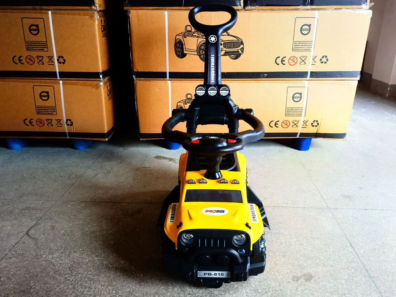 Pro Ride Push Car Yellow PB810