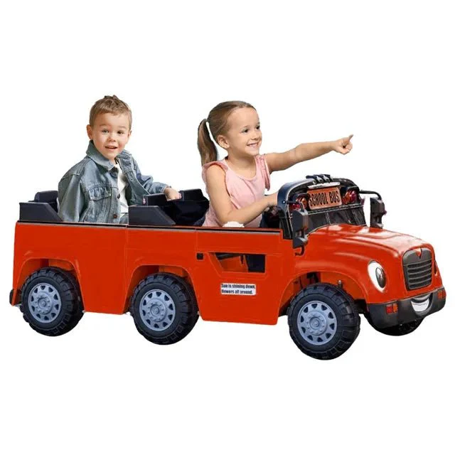 ProRide School Bus 2-Seater 24V7AH Red