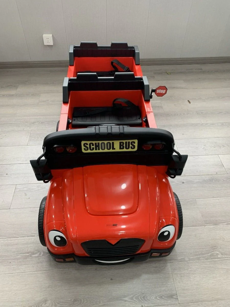 ProRide School Bus 2-Seater 24V7AH Red - Image 4