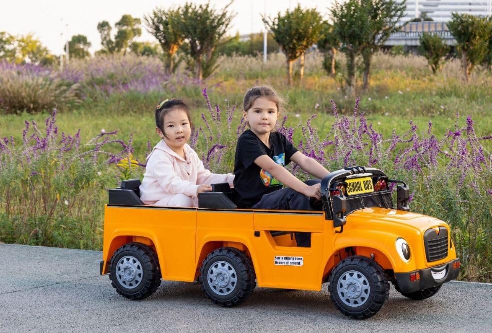 ProRide School Bus 2-Seater 24V7AH Yellow - Image 2