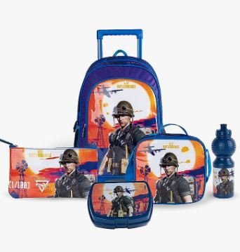 PUBG Battlegrounds Lone Survivor V2 5-in-1 School Set 18inch TBT235IN1C30-18