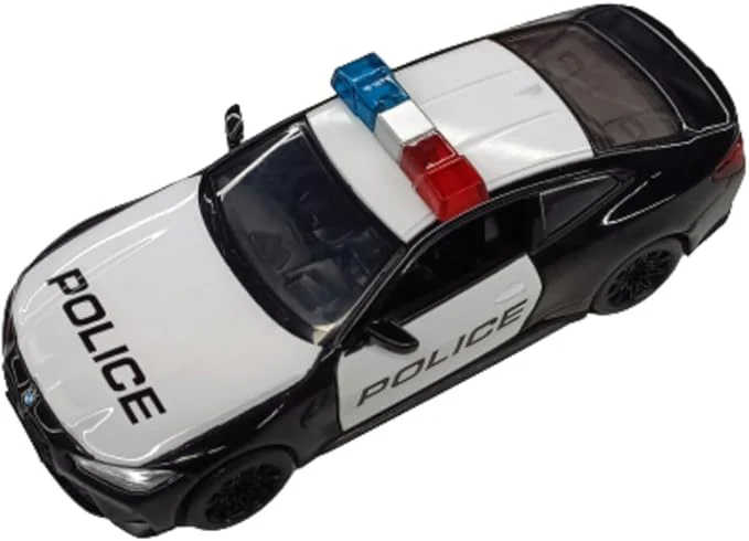 Pullback BMW M8 Police Die-Cast 1:24 Scale Asstd. K240B23