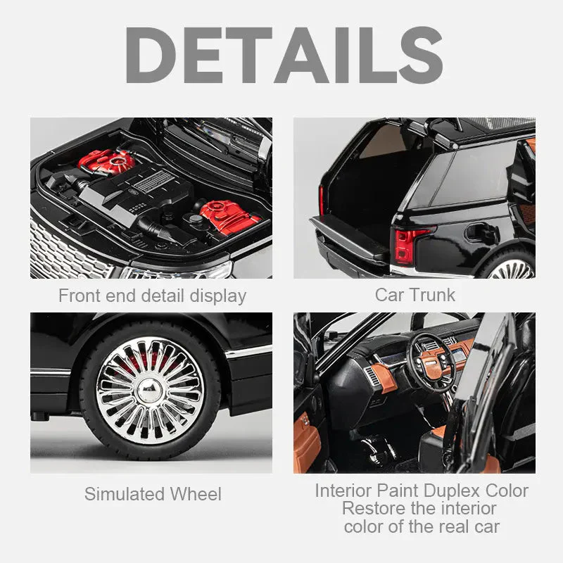 Pullback Die-Cast Range Rover Vogue – 1:18 Scale | CZ801A Model | Light, Sound & Opening Doors - Image 3