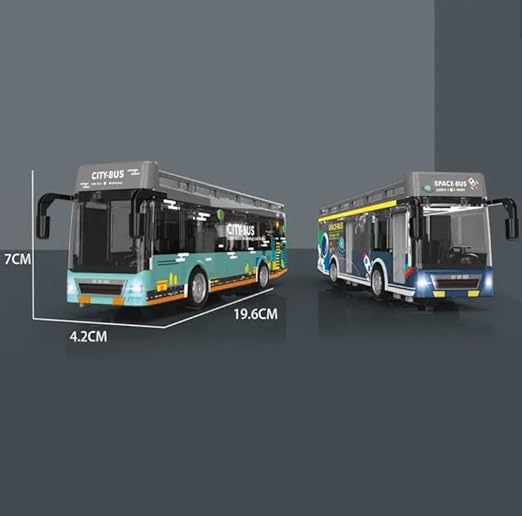 Pullback Diecast Car City and Space Bus YD630A - Image 7