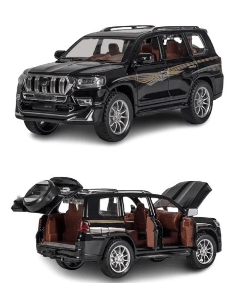 Pullback Diecast Car Toyota Land Cruiser 1:24 Scale - Image 2