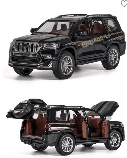 Pullback Diecast Car Toyota Land Cruiser 1:24 Scale - Image 3