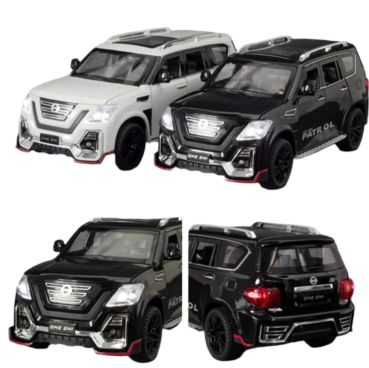 Pullback Diecast Metal Car Nissan Patrol CZ136A Assortd