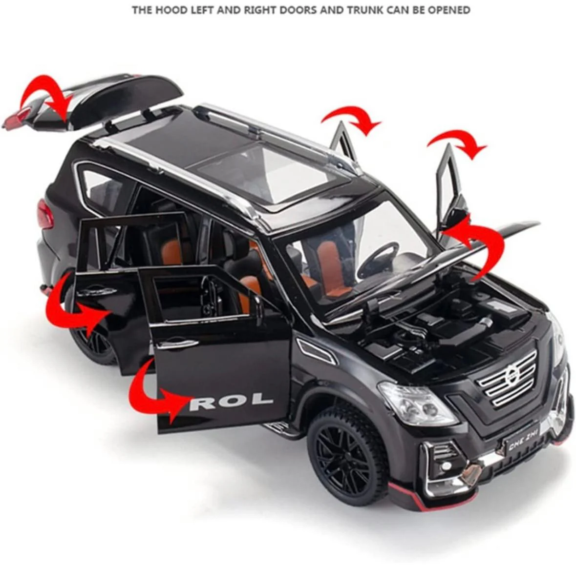 Pullback Diecast Metal Car Nissan Patrol CZ136A Assortd - Image 4