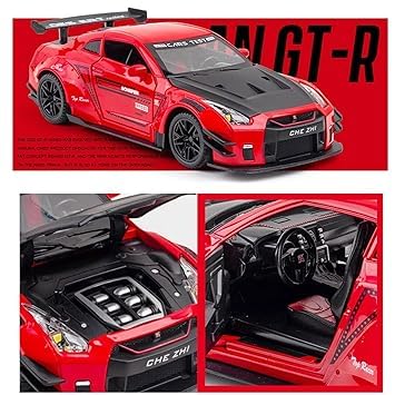 Pullback Diecast Nissan GT-R R35 1:32 68469B - Image 2