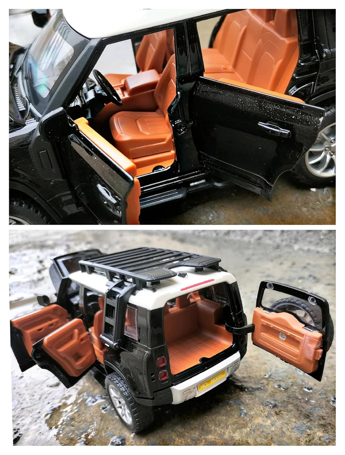 Pullback Land Rover Defender Die-Cast 1:22 Scale Asstd. CZ132A/XA2403B/HCL-910A - Image 3