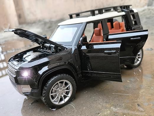 Pullback Land Rover Defender Die-Cast 1:22 Scale Asstd. CZ132A/XA2403B/HCL-910A - Image 4