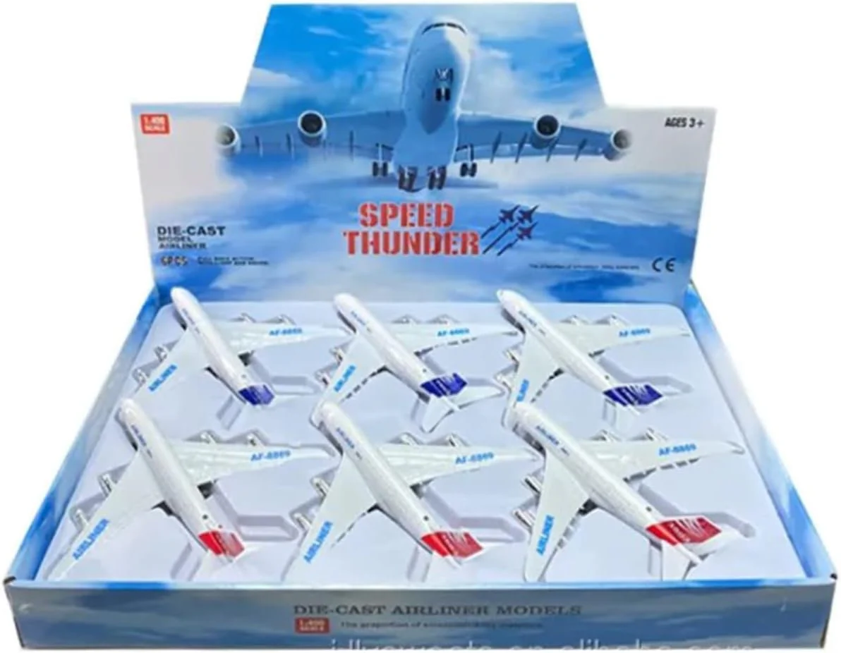 Pullback Metal Die-Cast Airline Asstd. 757-6 - Image 2