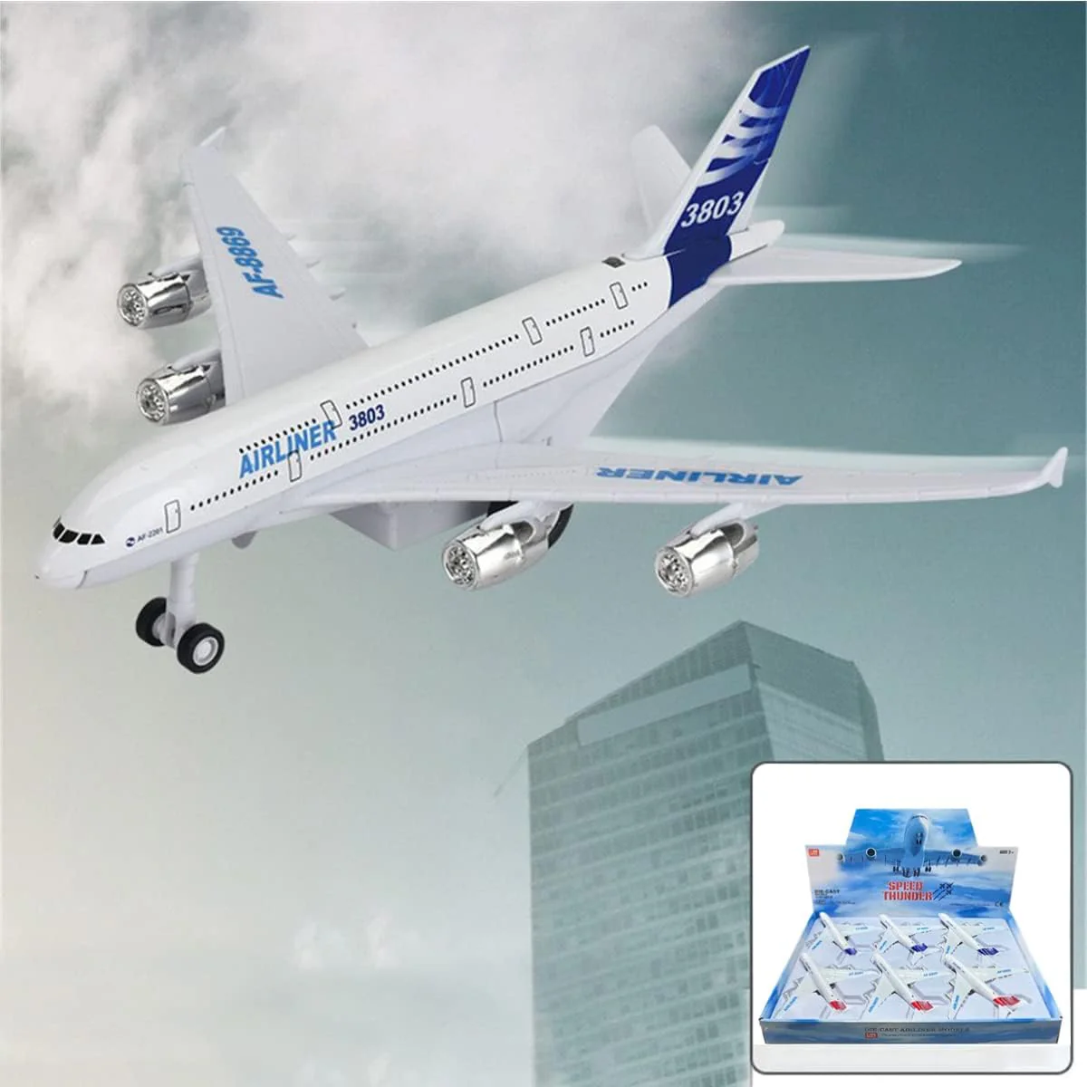 Pullback Metal Die-Cast Airline Asstd. 757-6 - Image 4