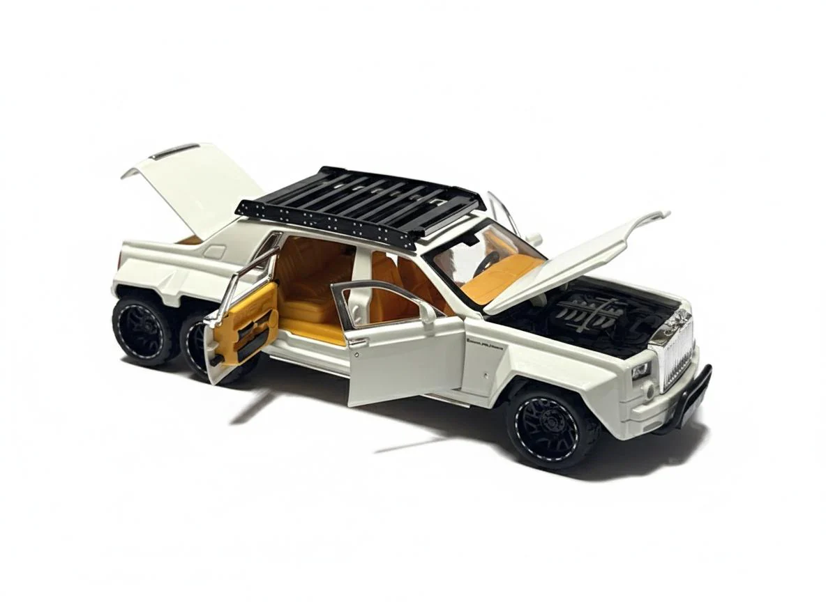 Pullback Rolls Royce Phantom 6-Wheel Die-Cast 1:32 Scale Asstd. W32321