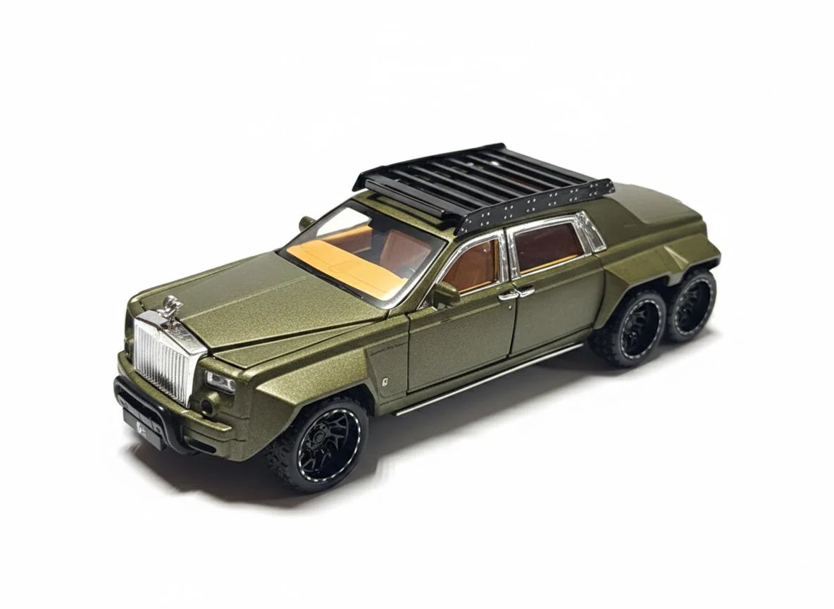 Pullback Rolls Royce Phantom 6-Wheel Die-Cast 1:32 Scale Asstd. W32321 - Image 6