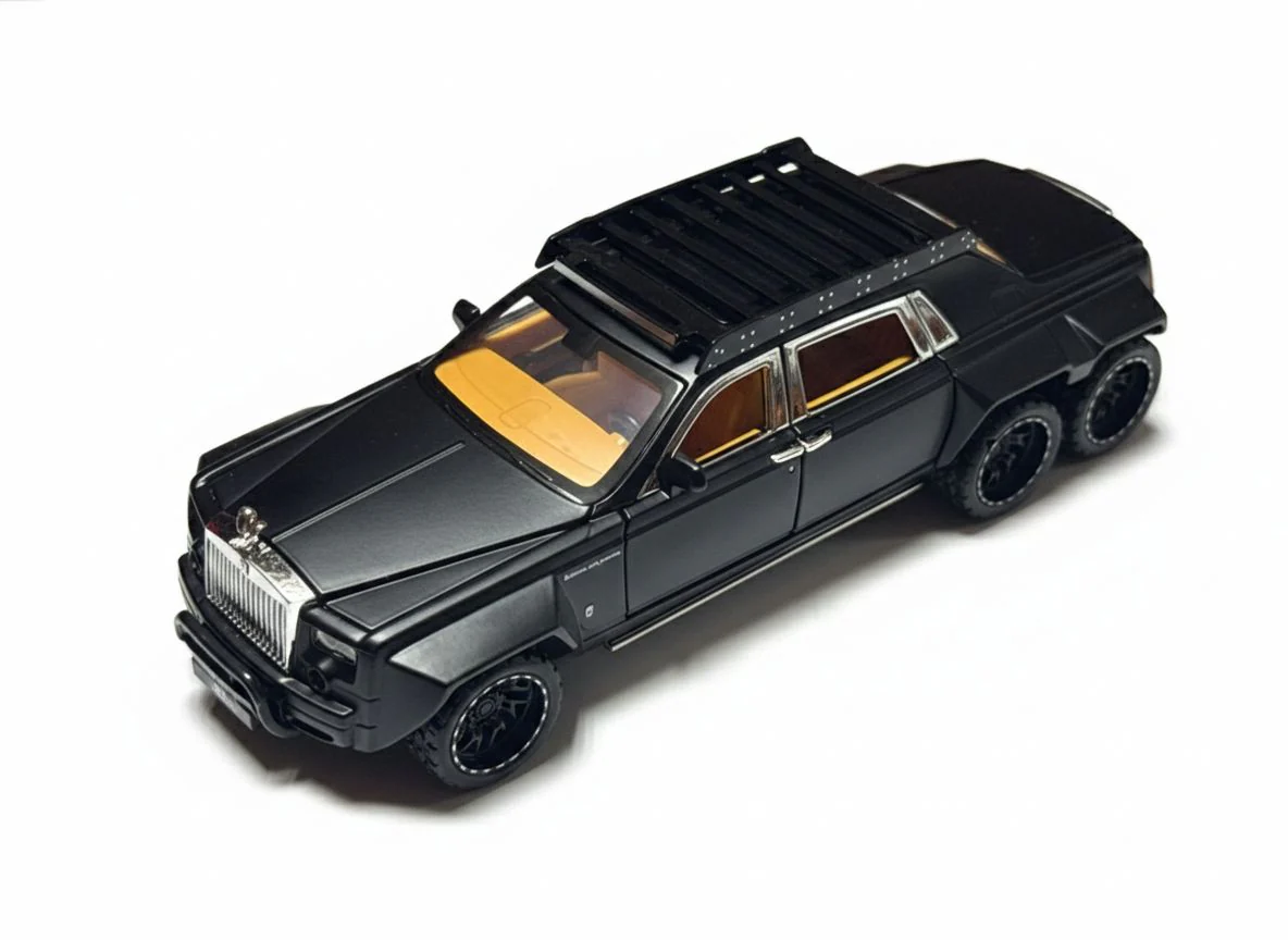 Pullback Rolls Royce Phantom 6-Wheel Die-Cast 1:32 Scale Asstd. W32321 - Image 7