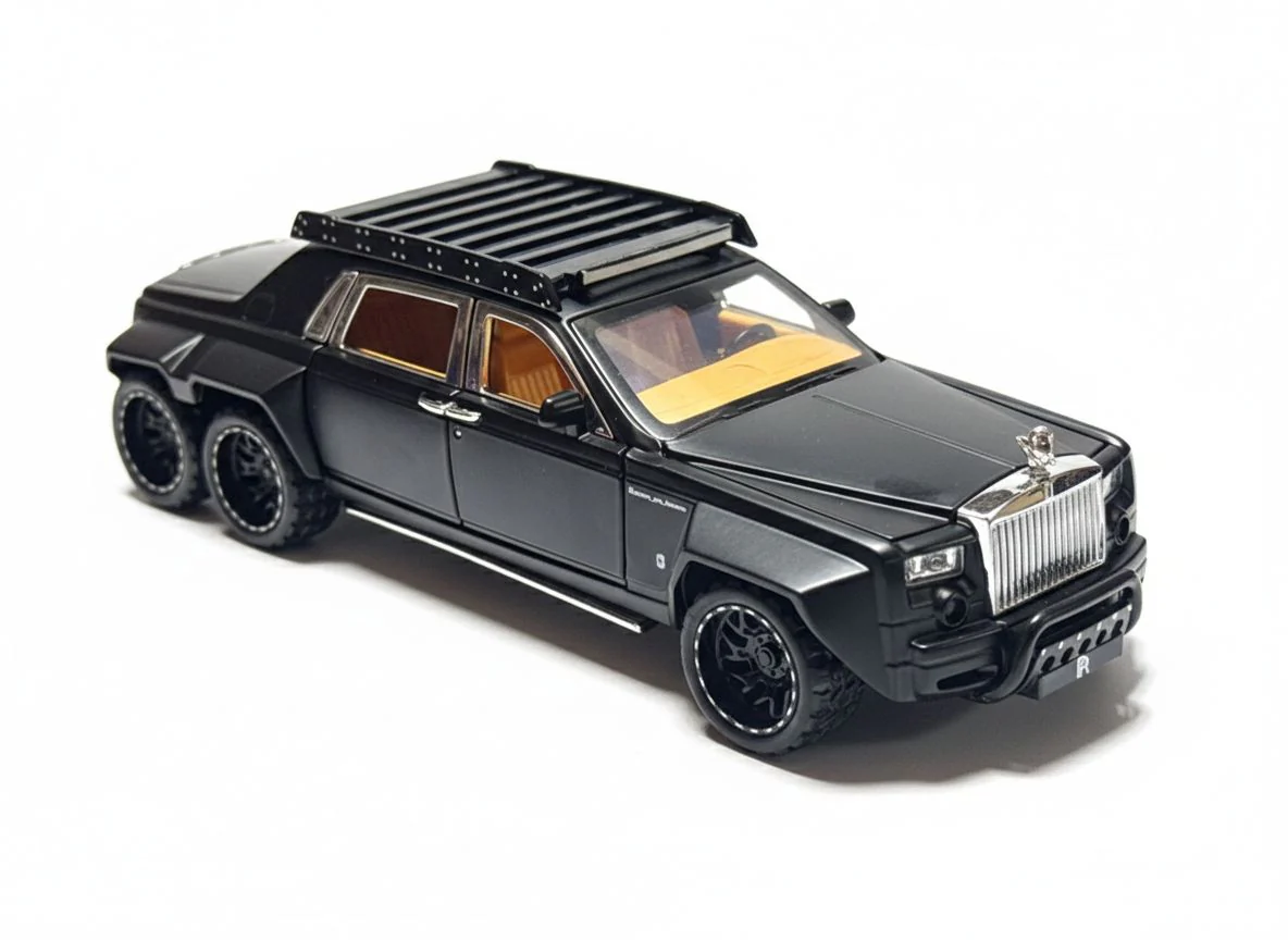 Pullback Rolls Royce Phantom 6-Wheel Die-Cast 1:32 Scale Asstd. W32321 - Image 8