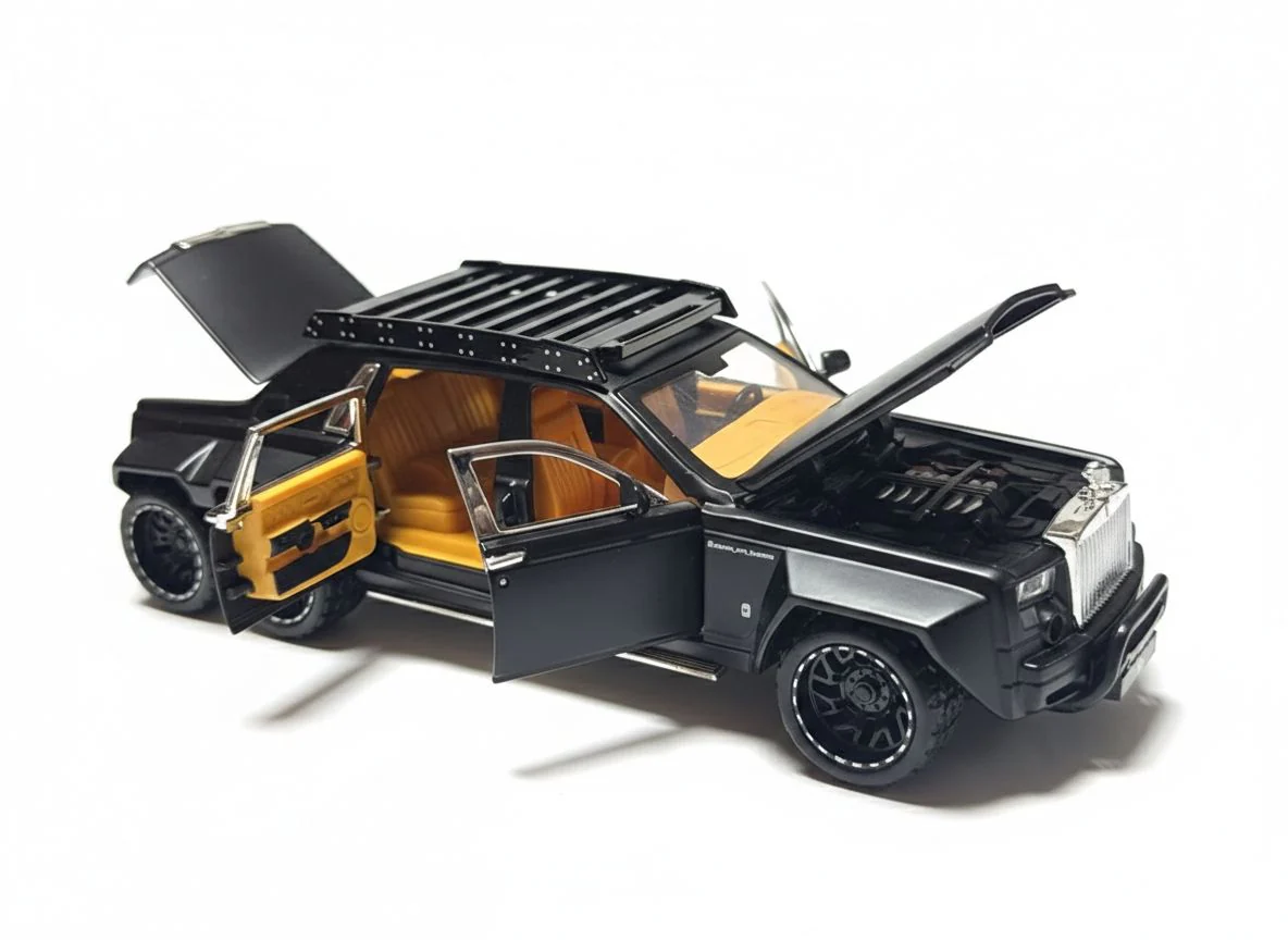 Pullback Rolls Royce Phantom 6-Wheel Die-Cast 1:32 Scale Asstd. W32321 - Image 9
