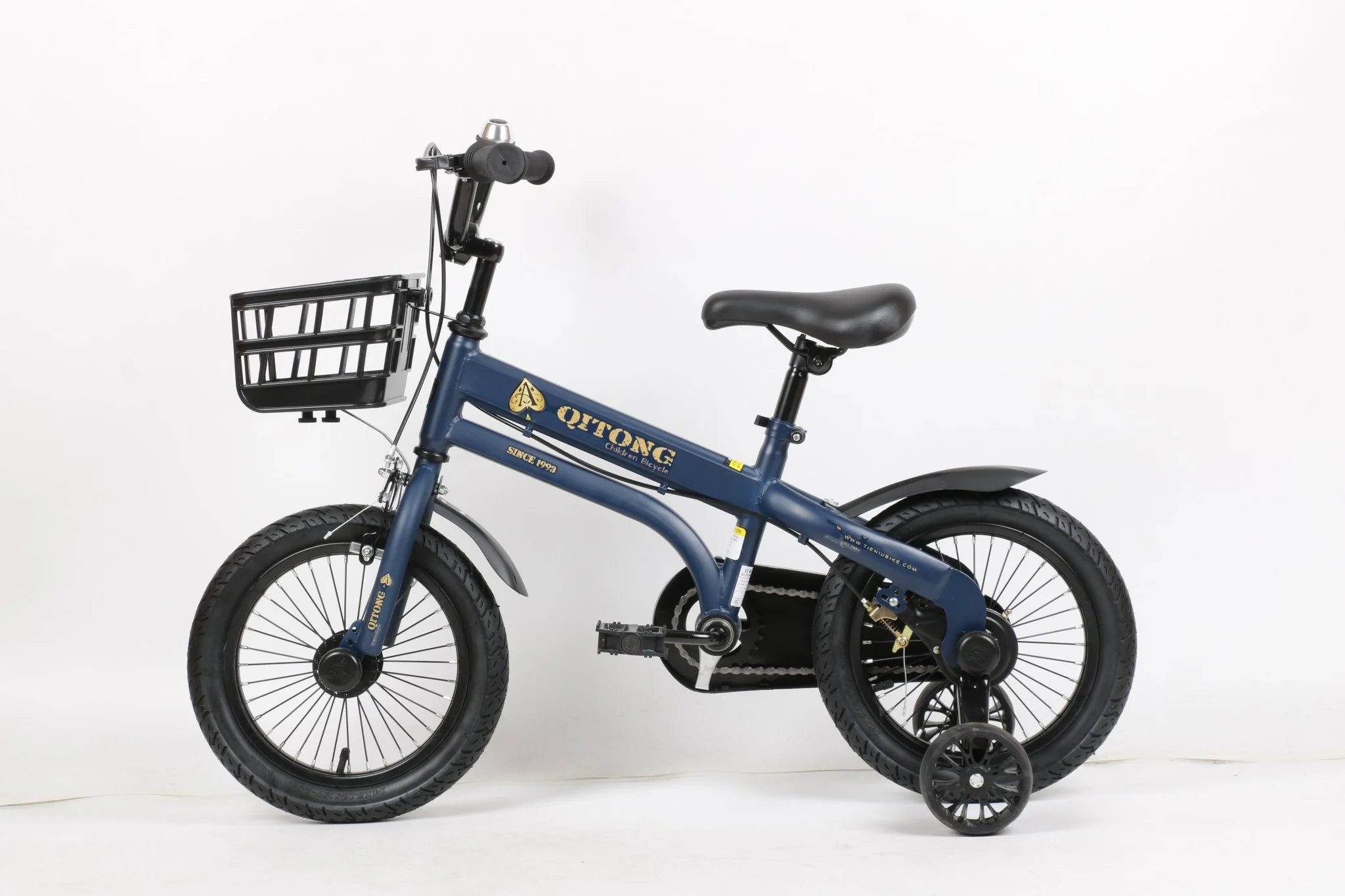 Qitong Bicycle With Basket 14 Inch Blue TN22A08 14IN - Image 11