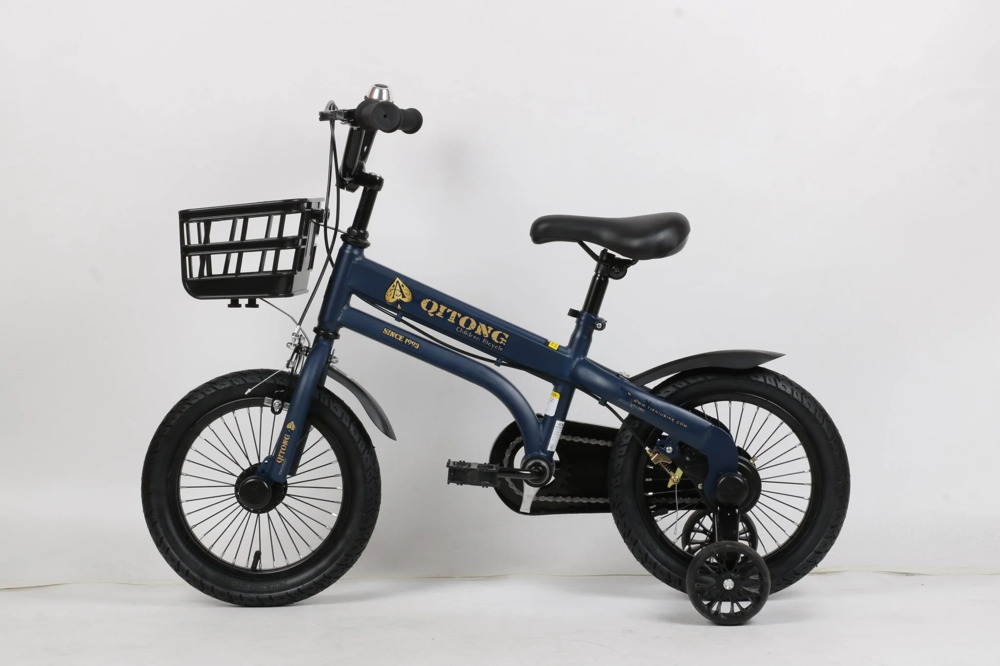 Qitong Bicycle With Basket 14 Inch Blue TN22A08 14IN - Image 4