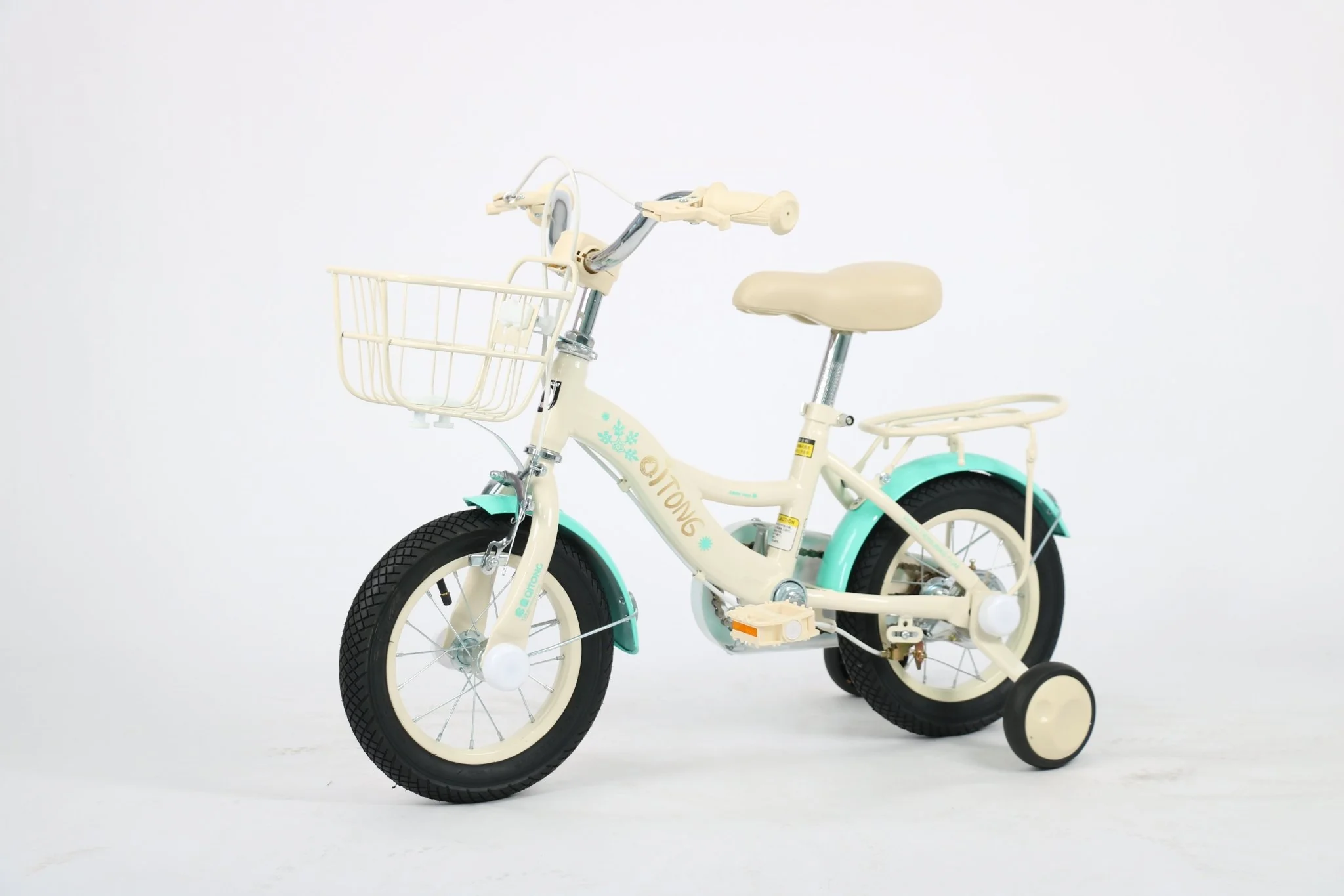 Qitong Bicycle With Basket 14 Inch Green TN-B06 14IN - Image 5