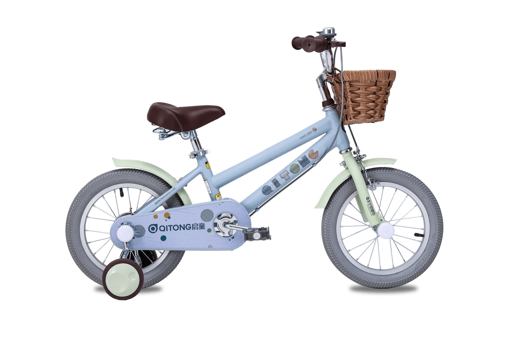 Qitong Bicycle With Basket 16 Inch Blue TN23A01 16IN