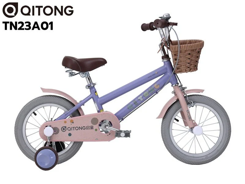 Qitong Bicycle With Basket 14 Inch Blue TN23A01 14IN