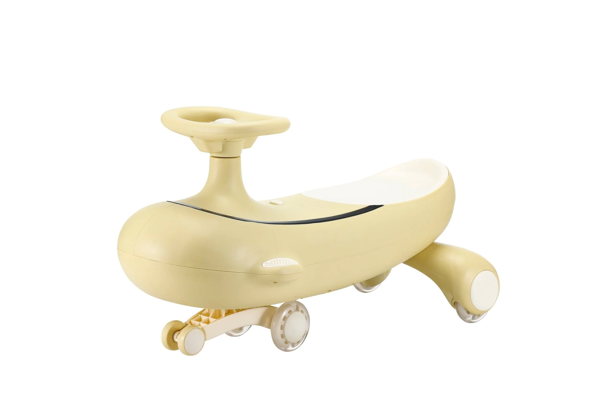 Qitong Swing Car With Music Beige QT-8106