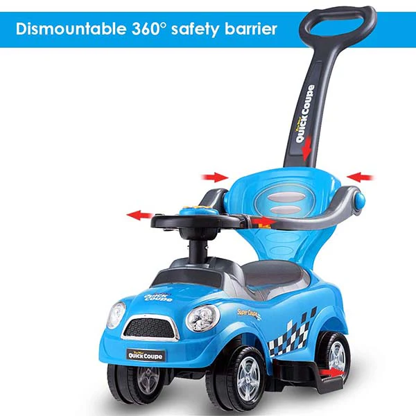 QuickCoupe 3-in-1 Pushing Car Blue B5128/321 - Image 4