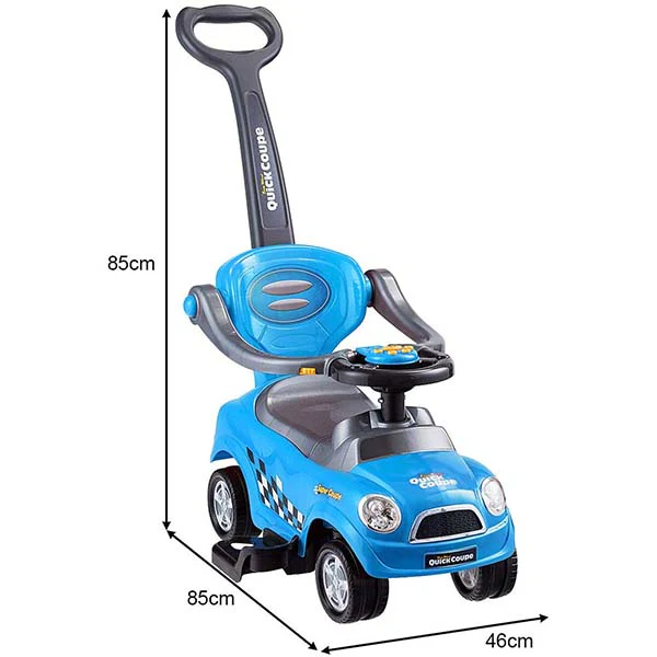 QuickCoupe 3-in-1 Pushing Car Blue B5128/321 - Image 7