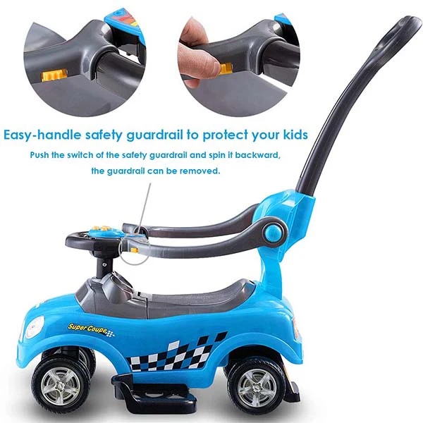 QuickCoupe 3-in-1 Pushing Car Blue B5128/321 - Image 8