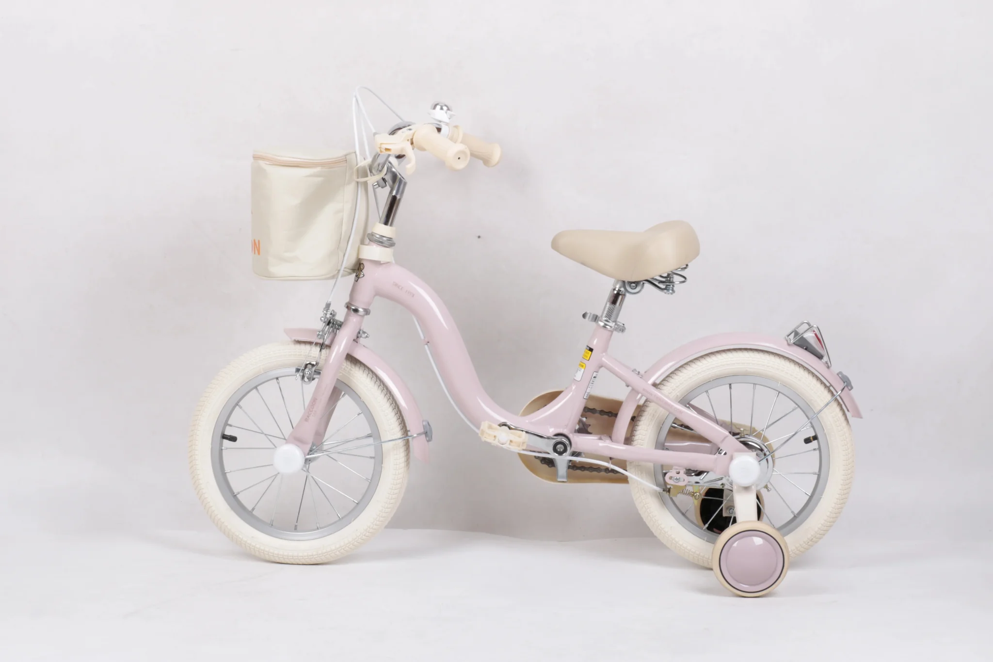 Raccoon Bicycle With Basket 16 Inch Pink TN23R06 16IN - Image 6