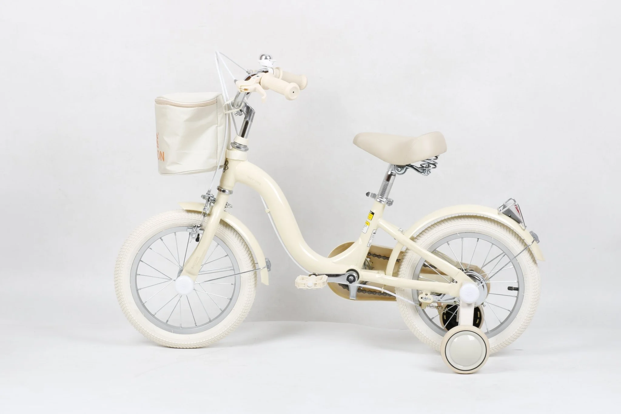 Raccoon Bicycle With Basket 14 Inch Beige TN23R06 14IN - Image 9