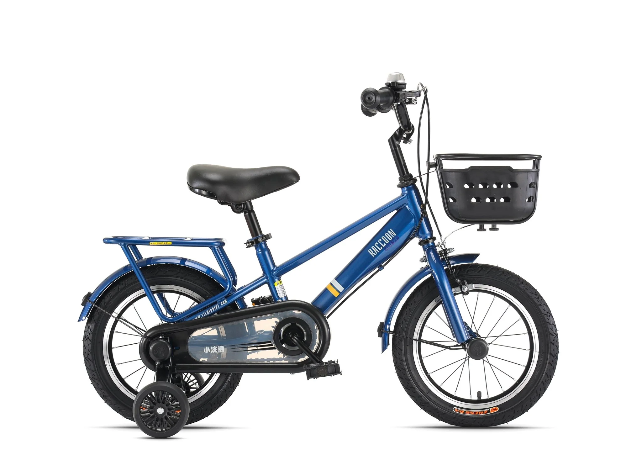 Raccoon Bicycle With Basket 18 Inch Blue TN24R94