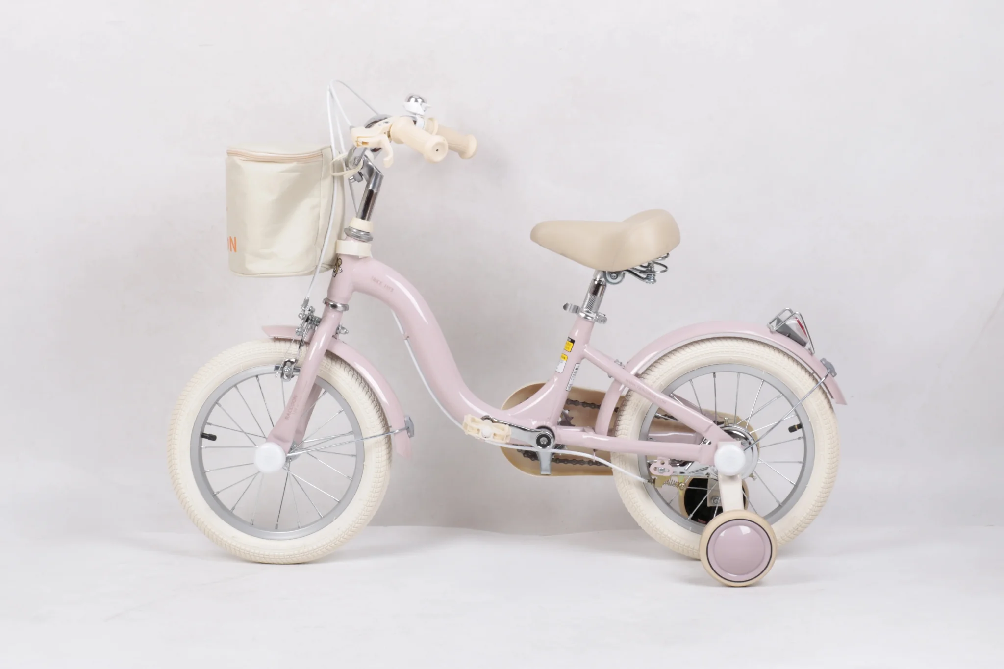 Raccoon Bicycle With Basket 14 Inch Pink TN24R65 14IN - Image 5