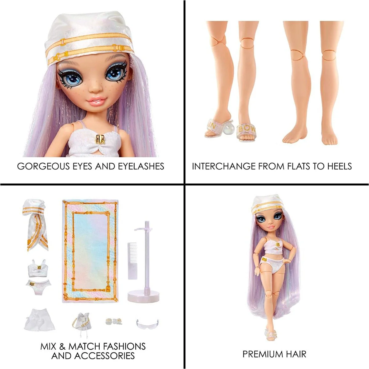 Rainbow High Pacific Coast Fashion Doll - Margot De Perla Opal MGA-578406 - Image 4