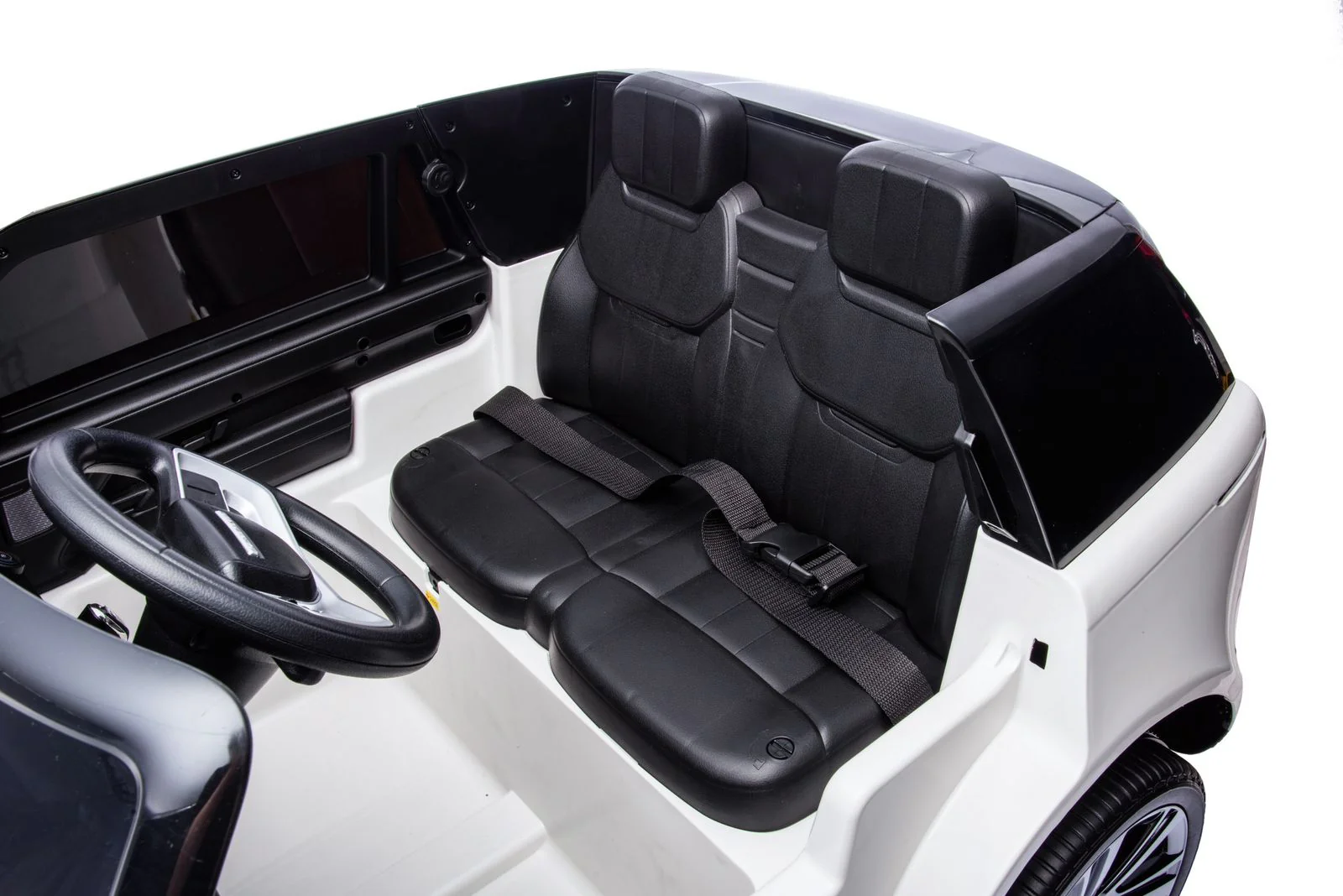 Range Rover Ride On for Kids with Eva Wheels 12V/4M Painted, White - Image 4