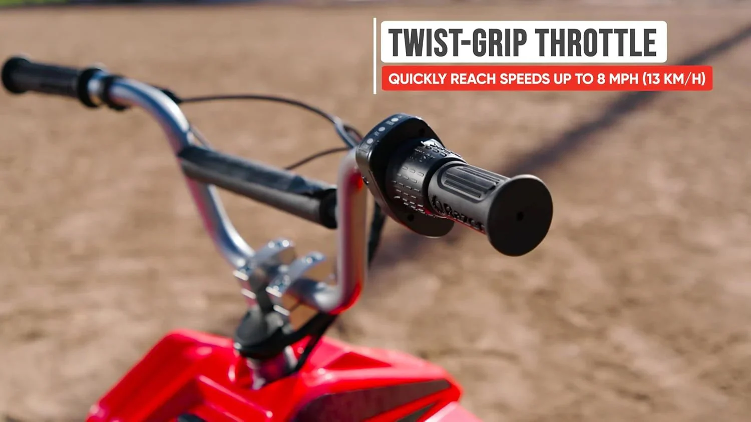 Razor Dirt Quad Bike Red 25143065 - Image 8