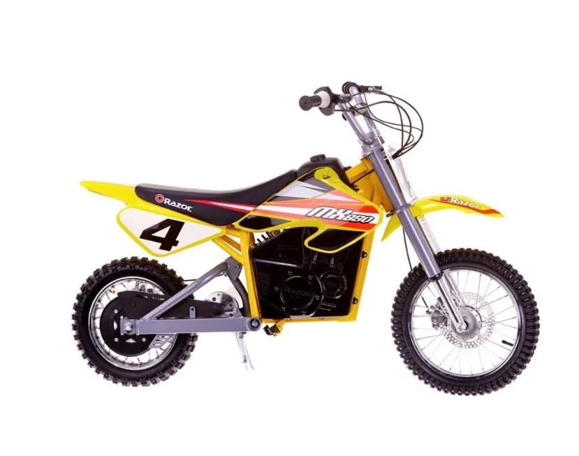 Razor MX650 Dirt Rocket Electric Motocross Bike - Yellow - Image 2