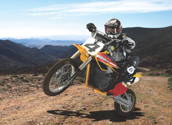 Razor MX650 Dirt Rocket Electric Motocross Bike - Yellow - Image 3