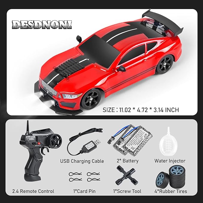 RC Car Drift King with Charger 1:16 Scale 699-160 - Image 2