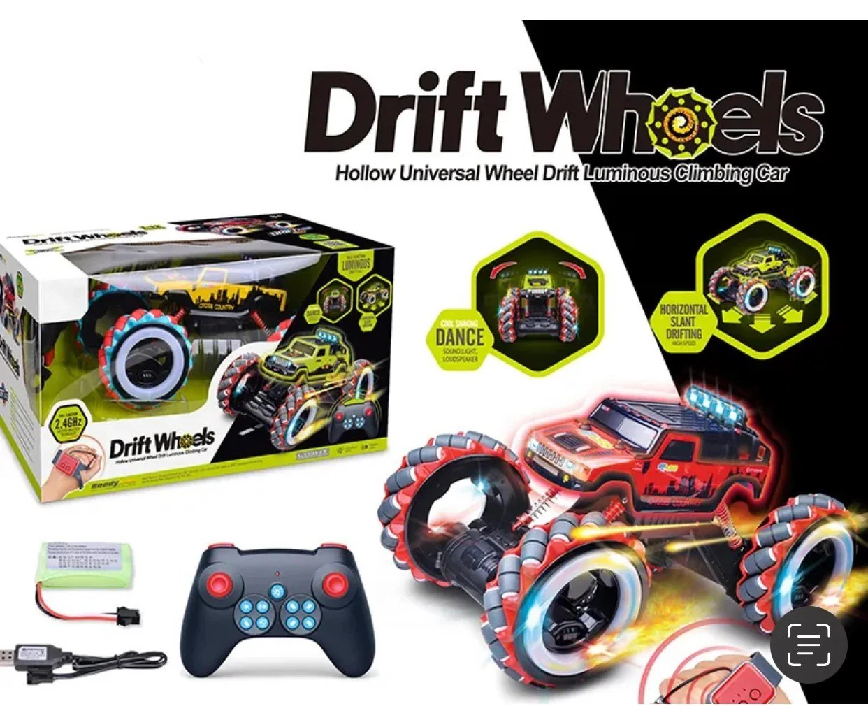RC Drift Car Controller with Watch 668-5A - Image 2