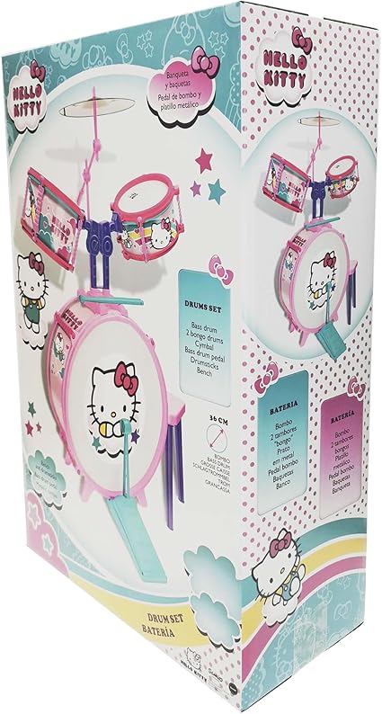 Reig Hello Kitty Drums Set With Stool 1491 - Image 5