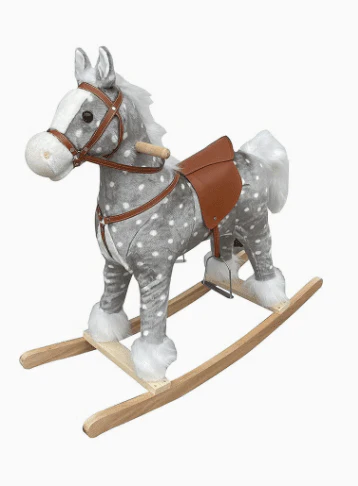 Rocking Horse with Wheel Grey 401W