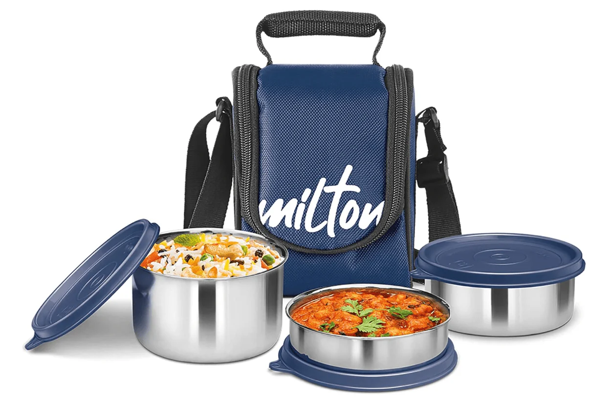 Round Lunch Box & Lunch Bag Set 3pc 3355