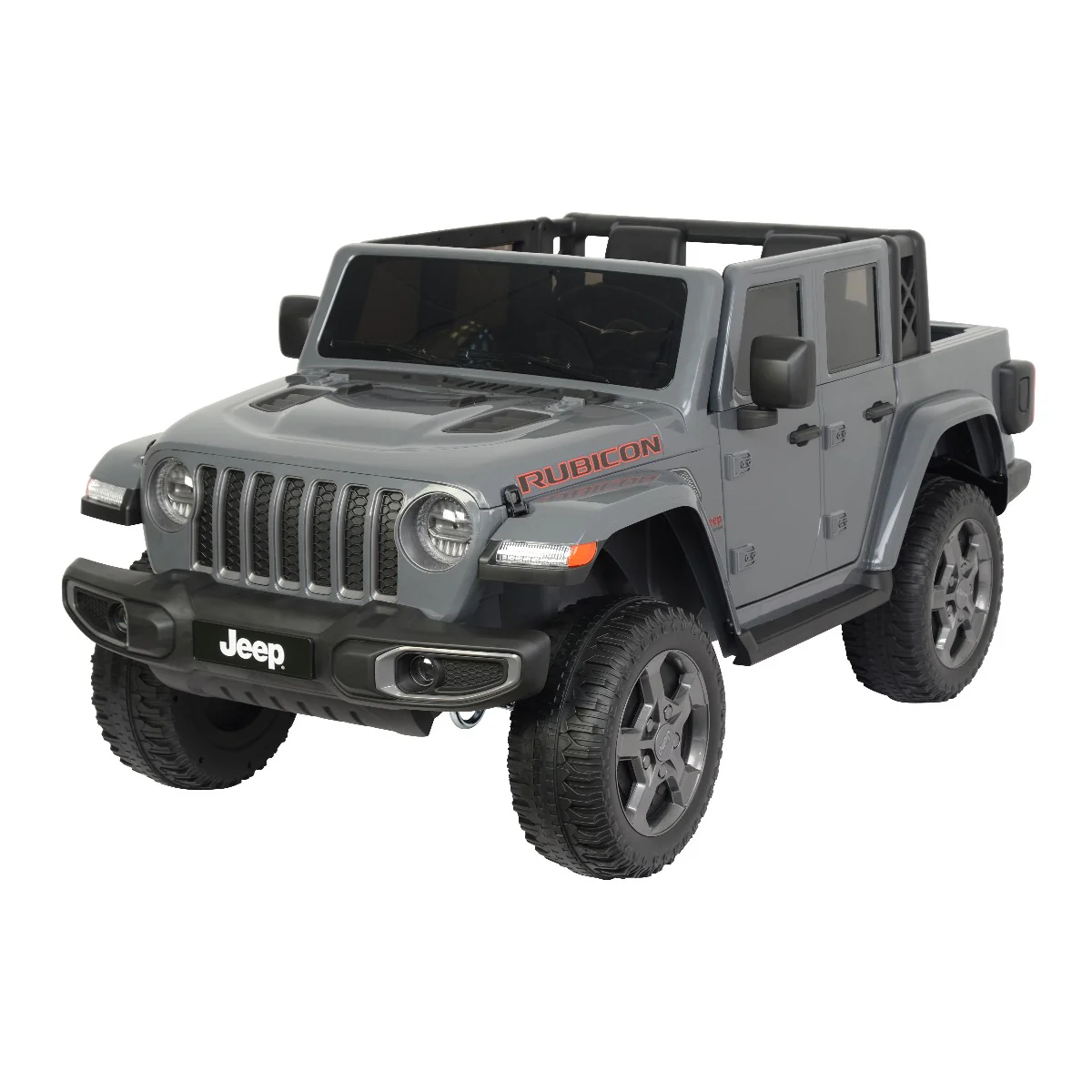 Rubicon Powered Ride on Jeep Grey LB-6768R - Image 4