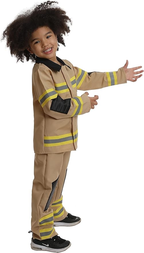 Rubies Fire Fighter Tan Costume Medium 83344-M - Image 4
